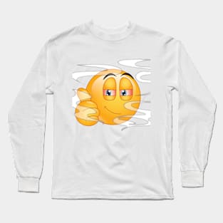 Weed Makes Me High by Emoji World Long Sleeve T-Shirt